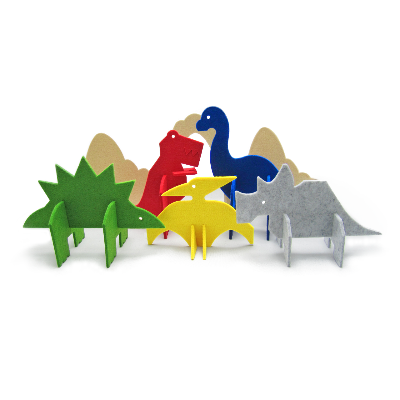 3D Felt Dinosaur Puzzle - Toddler