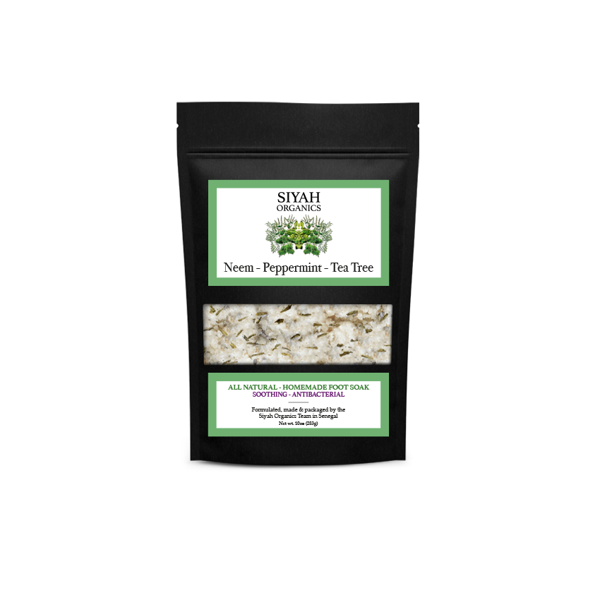 Foot Soak | Neem, Peppermint, Tea Tree, Organic, Handmade, 10 oz