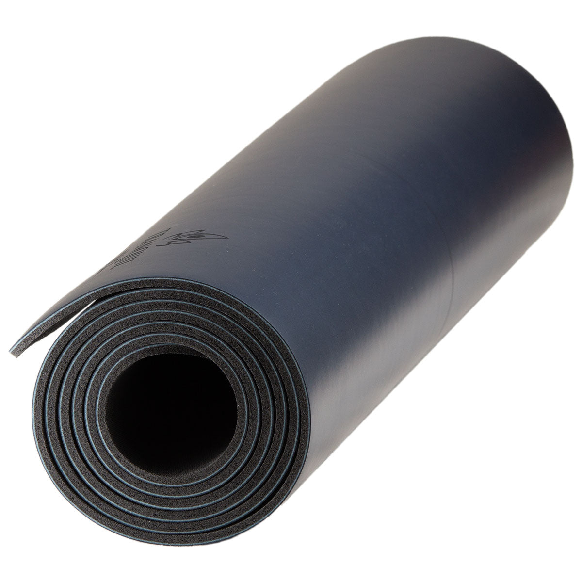 Natural Rubber Yoga Mat | Midnight Blue, Extreme Grip, with Carry Strap