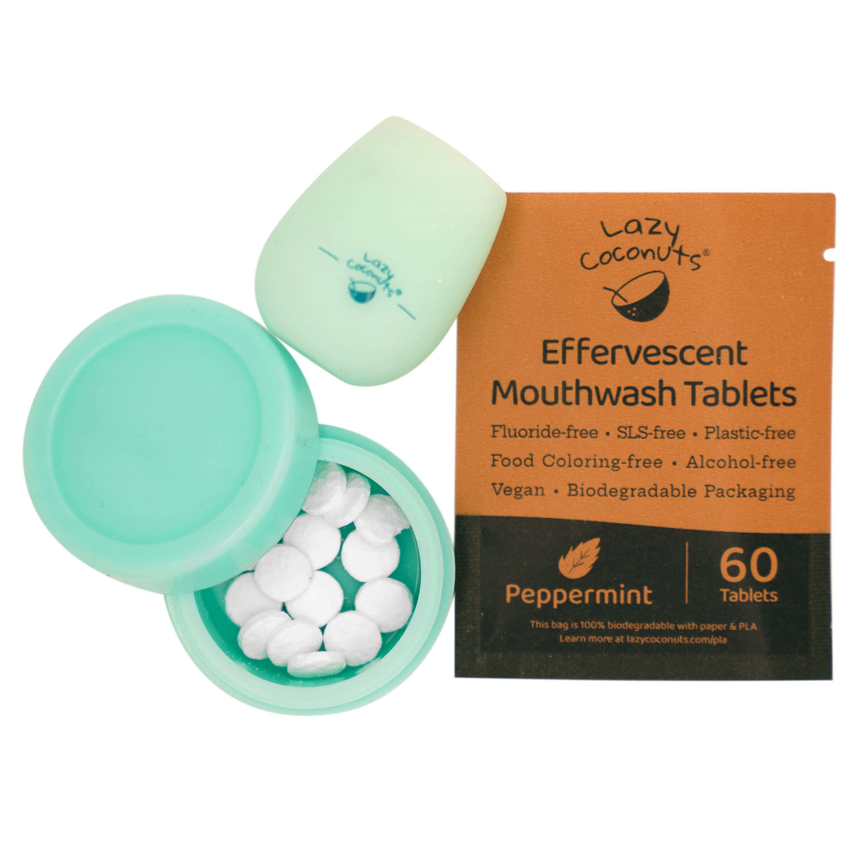 Mouthwash Tablets Kit | Peppermint, Baking Soda