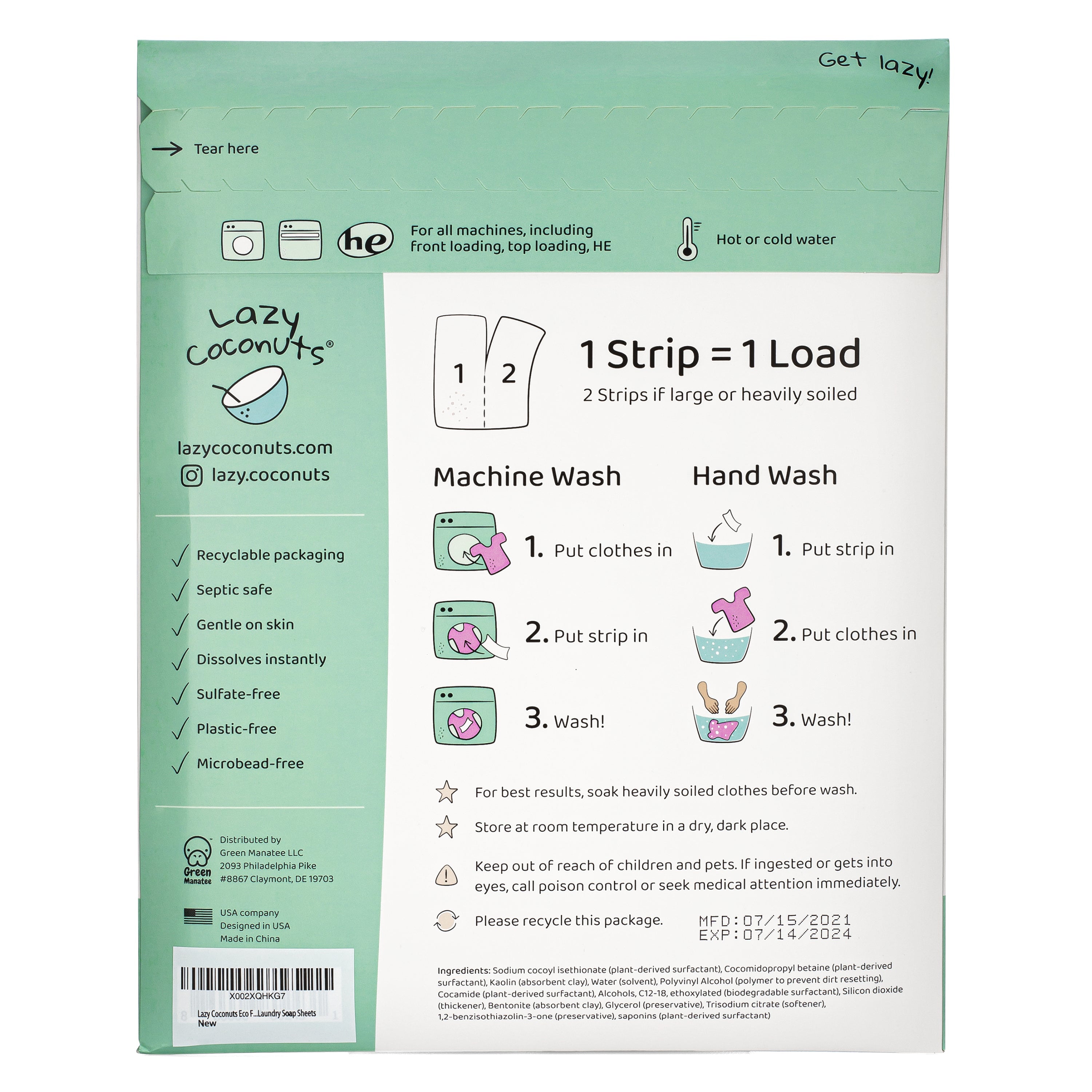 Gentle Laundry Detergent Sheets | 48 Loads