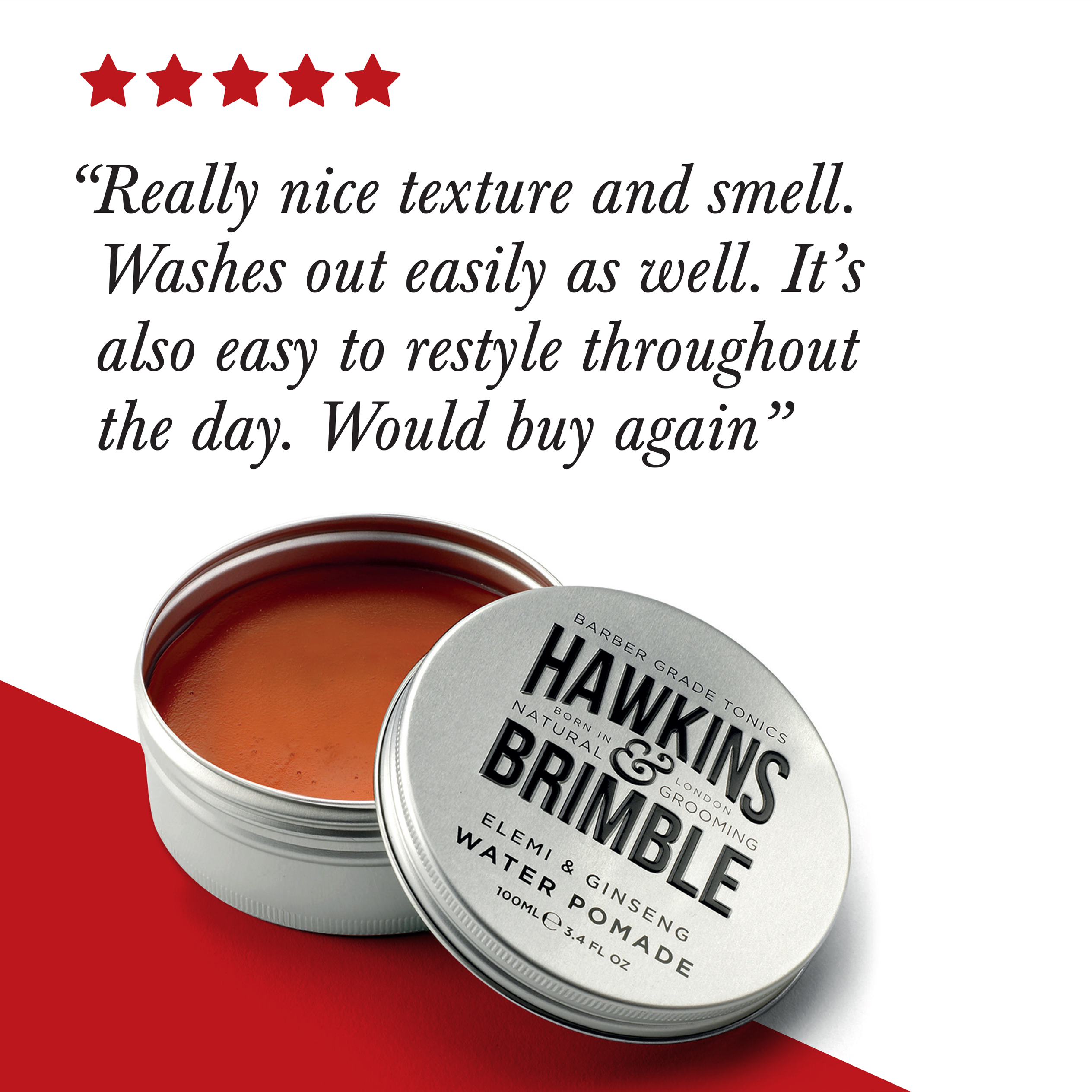 Hair Pomade | Water-Based, Nourishing Wheat Peptides