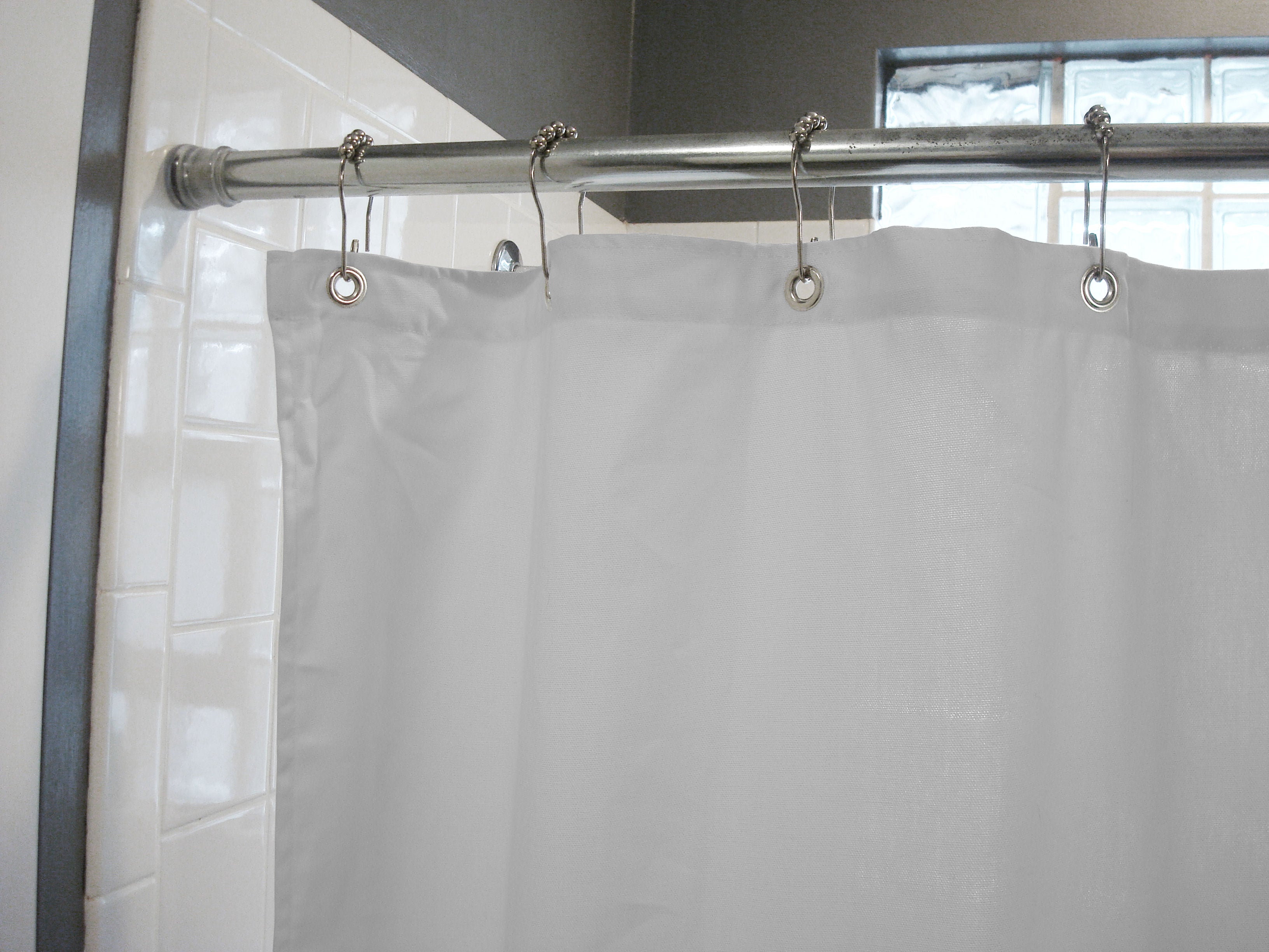 Cotton Shower Curtain | Leak-proof, Durable